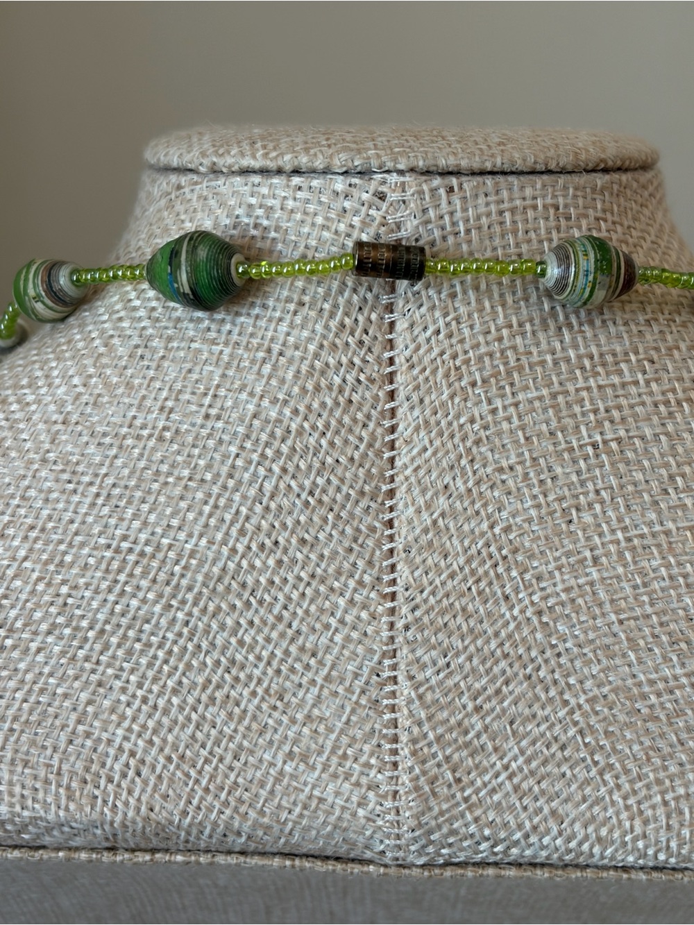 Paper Beaded Necklace - Picture 7 of 7